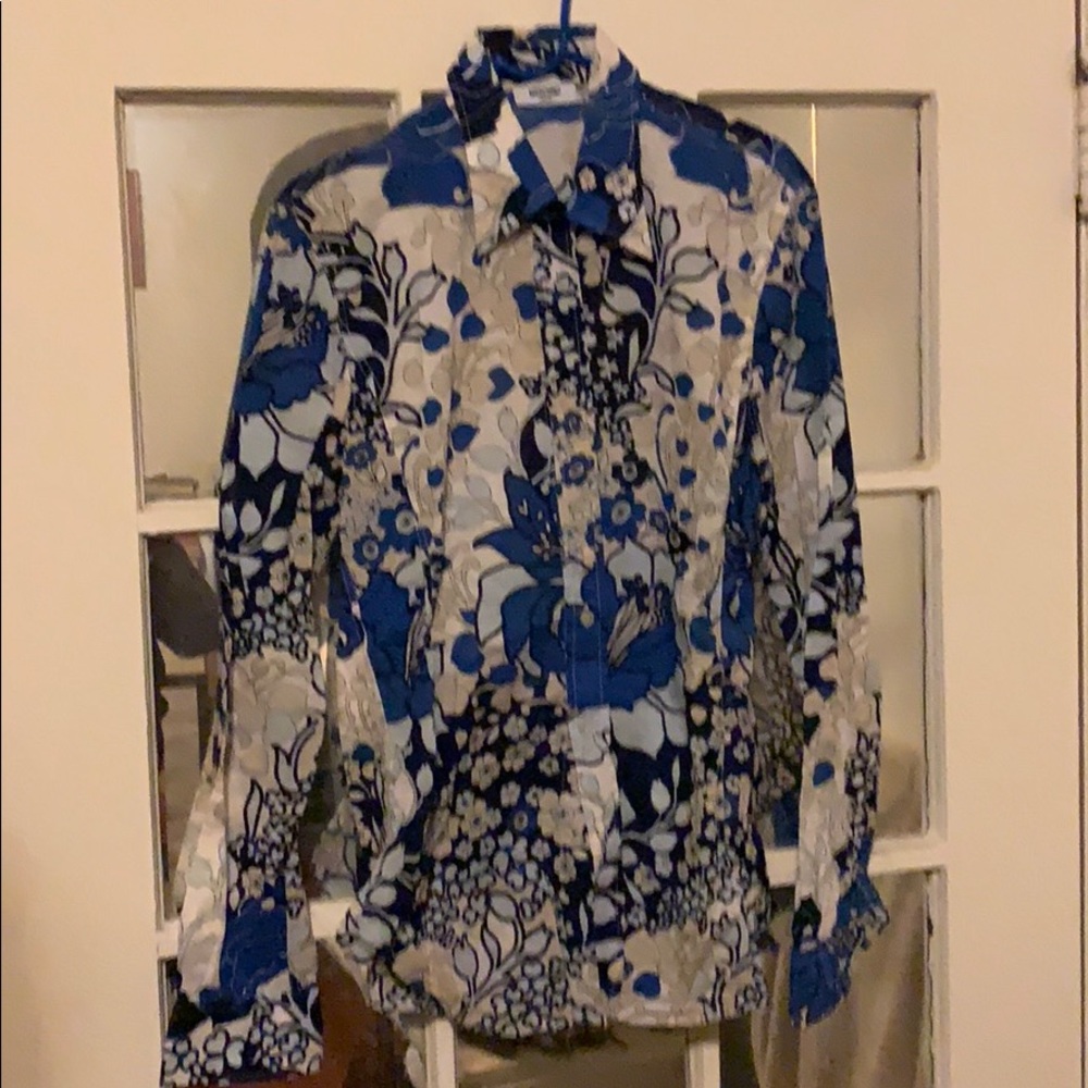 Mod chino graphic floral shirt